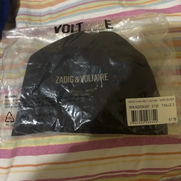 Zadig & Voltaire Rock chain black leather belt size 2. - Picture 4 of 4